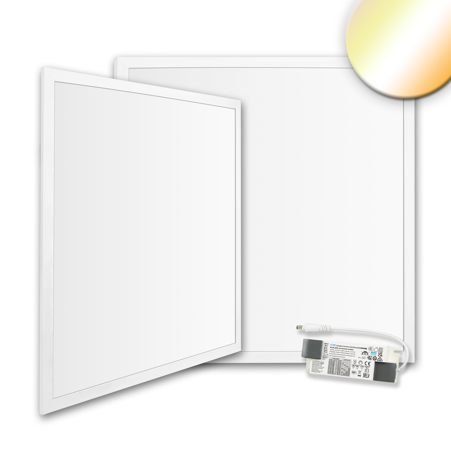 LED Panel Backlight Line 625 UGR<19 8H/8H, CRI90, 36W, ColorSwitch 3000|4000|6000K, PowerSwitch