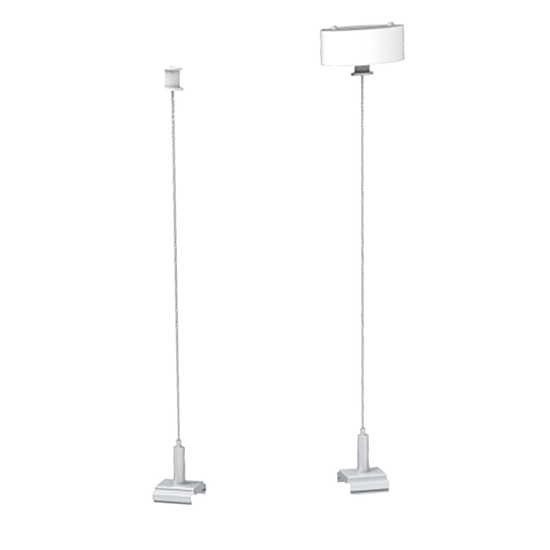 Seilabhängung mit Baldachin für LED Hängeleuchte LINKLINE50 weiß