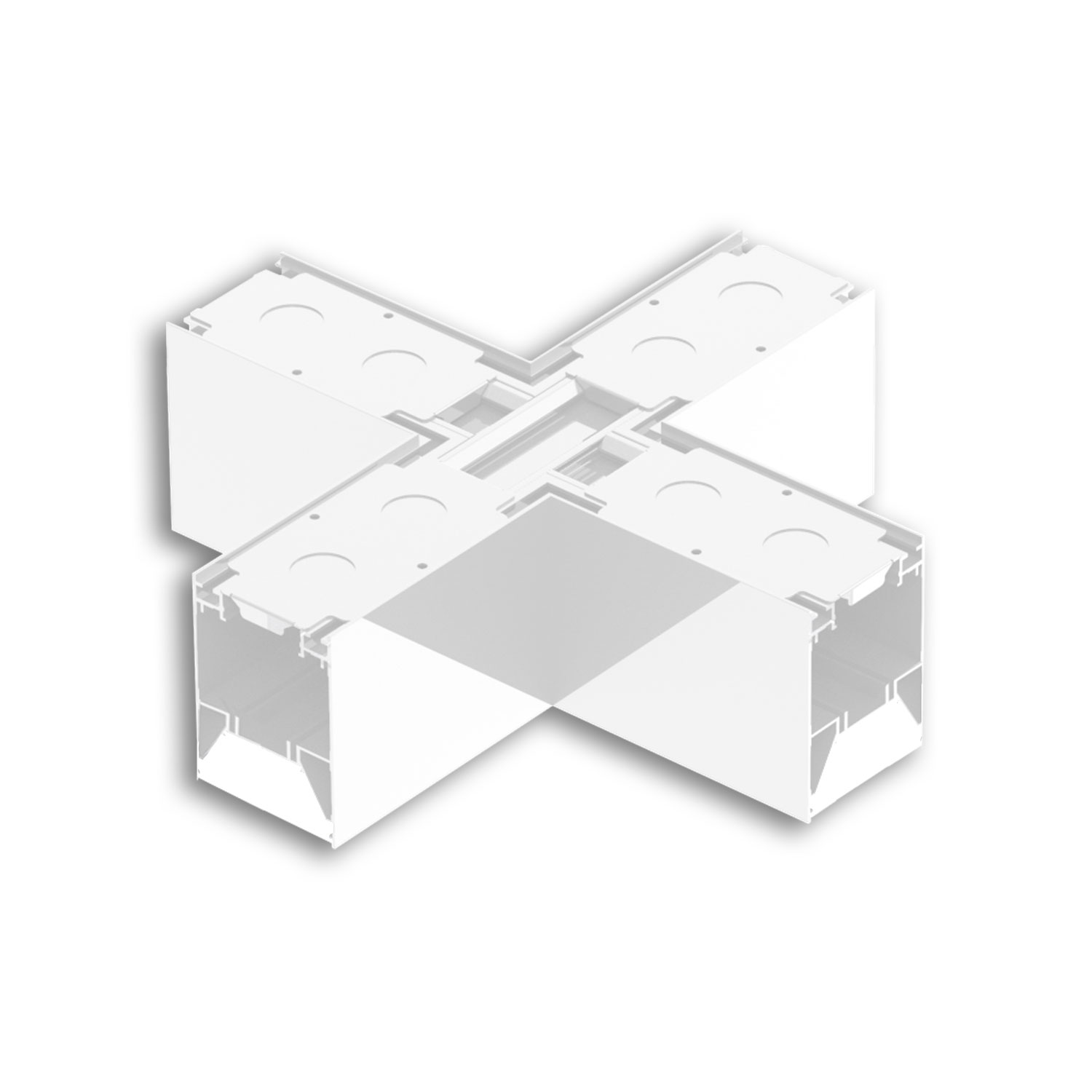 X-Verbinder für Aufbau/Hängeleuchte LINKLINE50 weiß