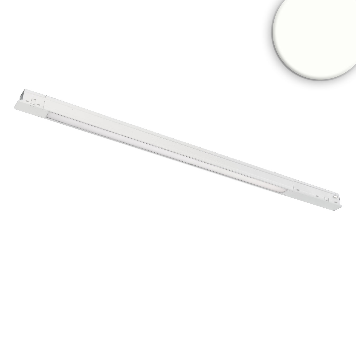 Track48 Leuchte Mini Linear, weiß, 42cm, 10W, prismatisch, 48V DC, 4000K, CRI90