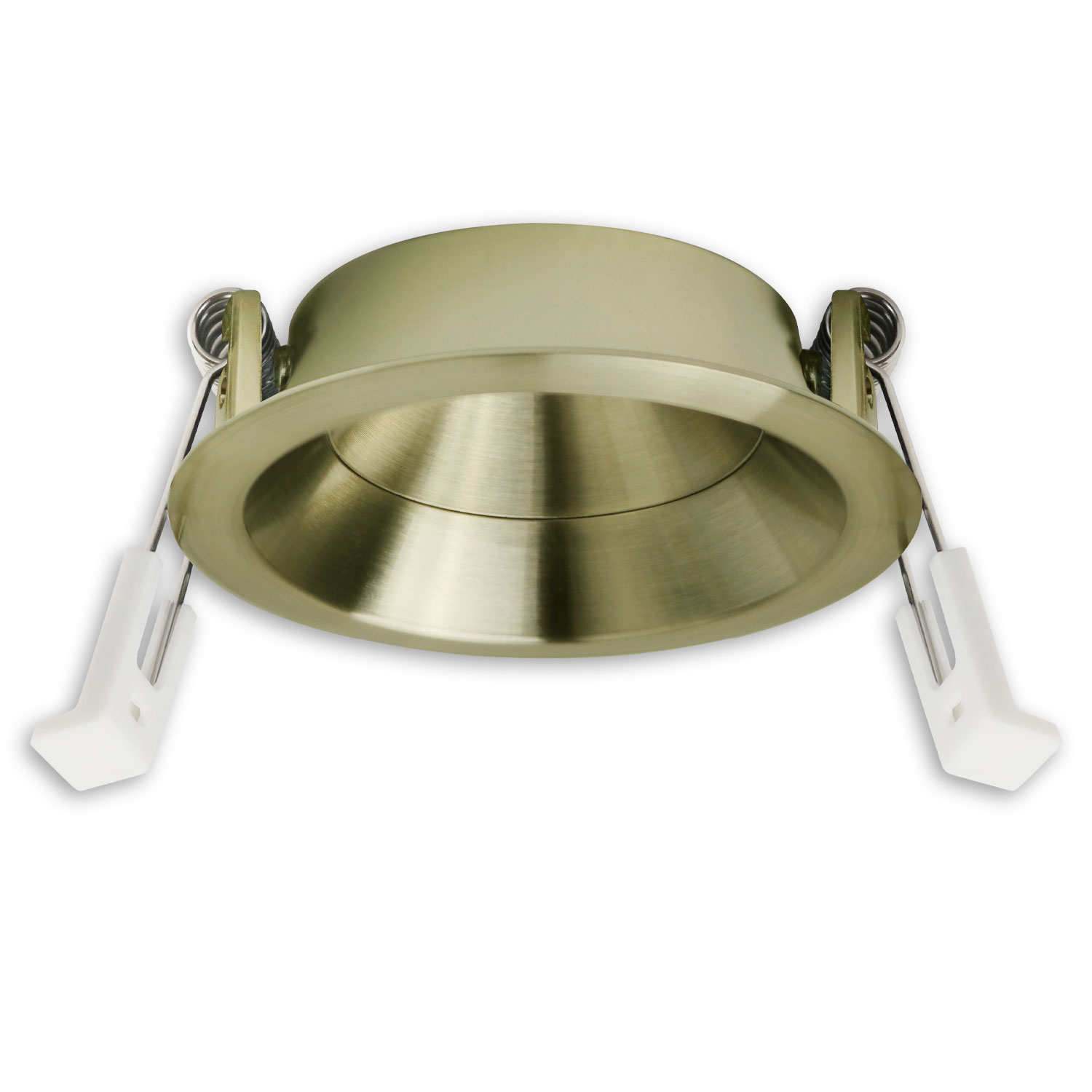 Einbaur. f. Einbaustrahler Back68&LED Modul SYS-GU10, schwenkbar, messing geb.