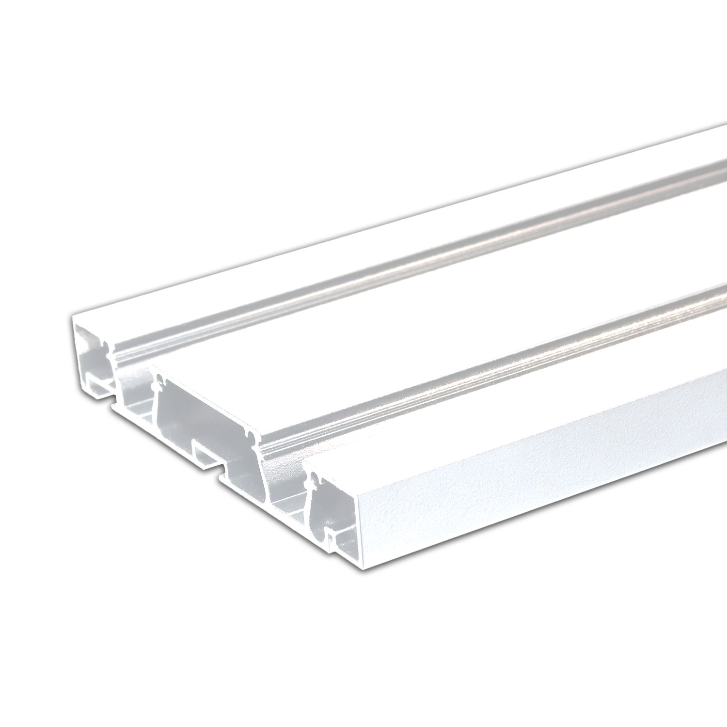 Gardinenprofil Curtain10 DOUBLE, weiß RAL9010, 200cm