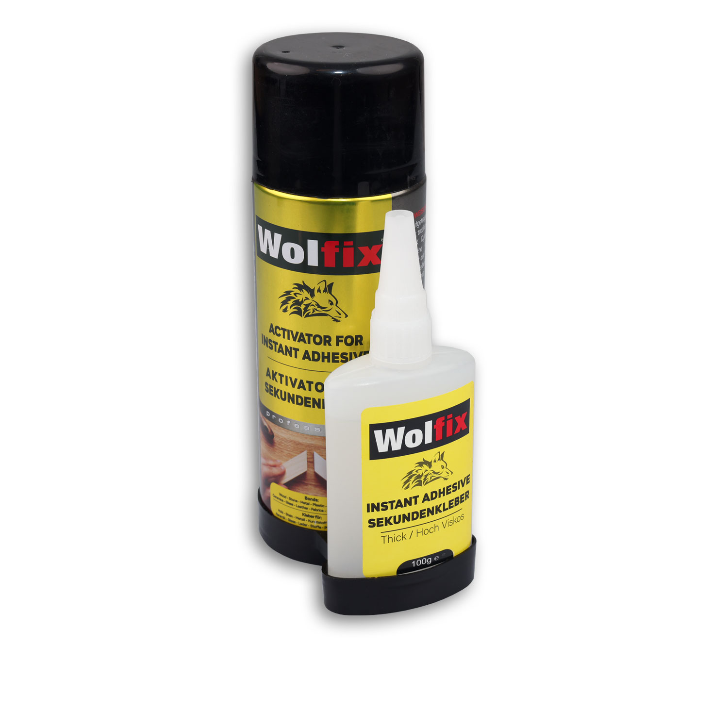 Cyanacrylat-Kleber 100g + 400ml Aktivator-Spray zur sofortigen Aushärtung, geeignet für Alu-Profile