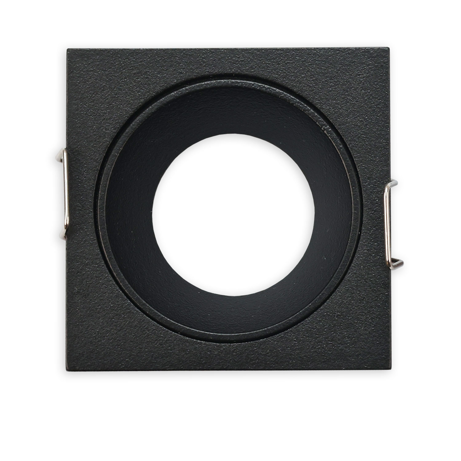 Einbaurahmen für MR11/GU10 Mini Spots, eckig, schwarz