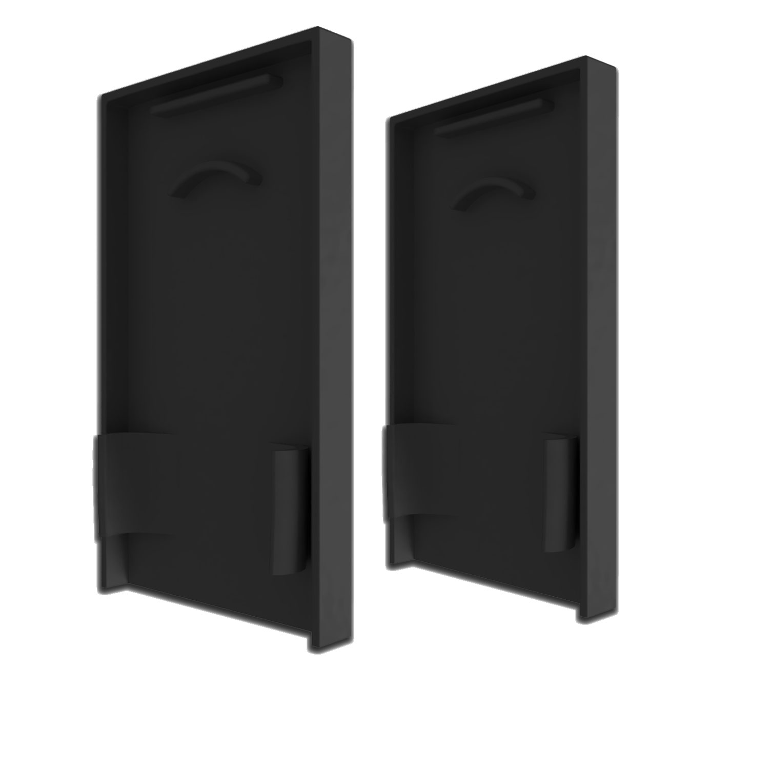 Endkappe EC125 mit Lichtfalle, schwarz für LAMP30 V1 + V2 mit U-Cover C68, 2 Stück