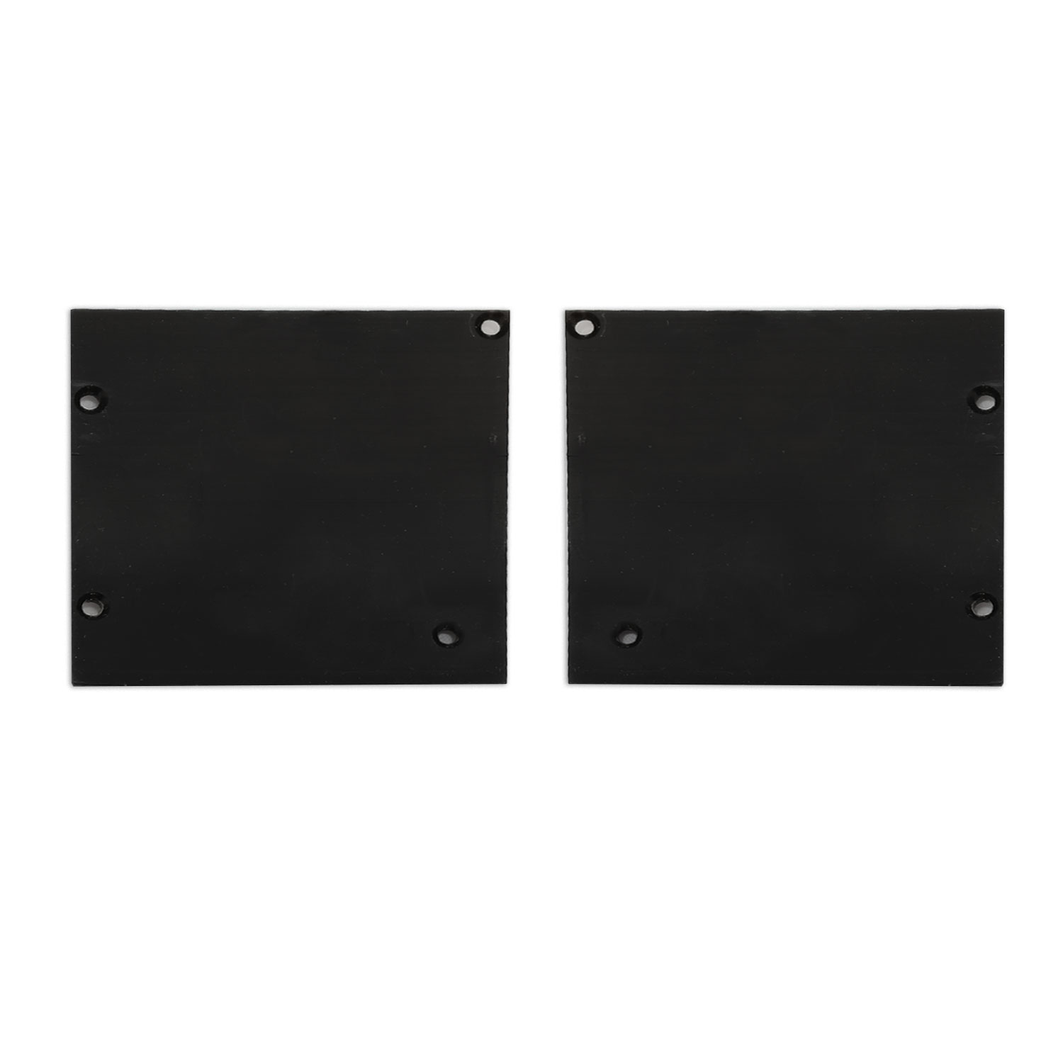 Endkappe Alu EC127 für Curtain10 ONE mit VISOR, 1 Paar (links & rechts), schwarz