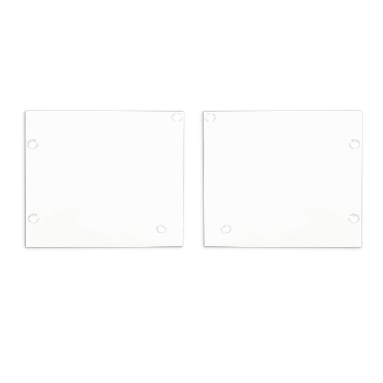 Endkappe Alu EC127 für Curtain10 ONE mit VISOR, 1 Paar (links & rechts), weiß