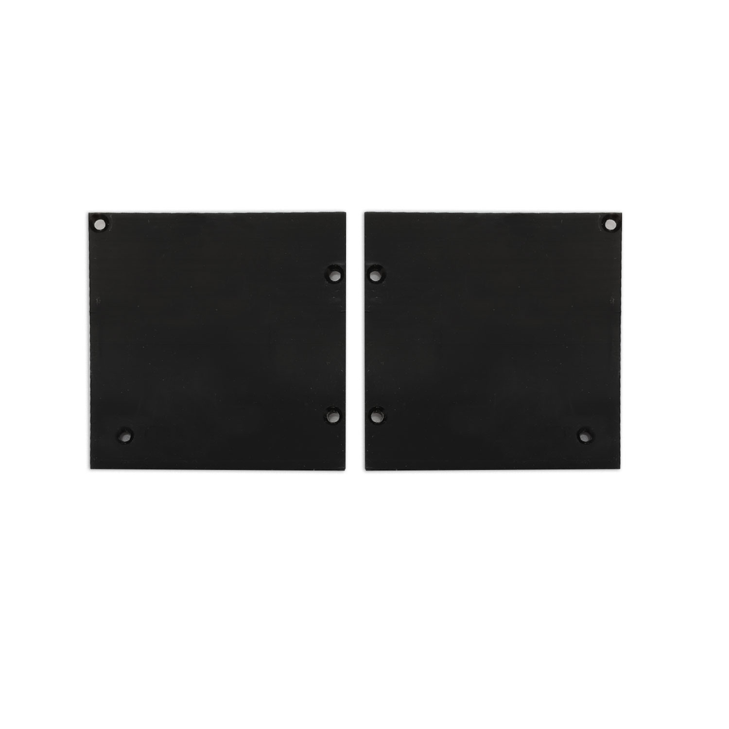 Endkappe Alu EC131 für Curtain10 ONE HIGH mit VISOR, 1 Paar (links & rechts), schwarz