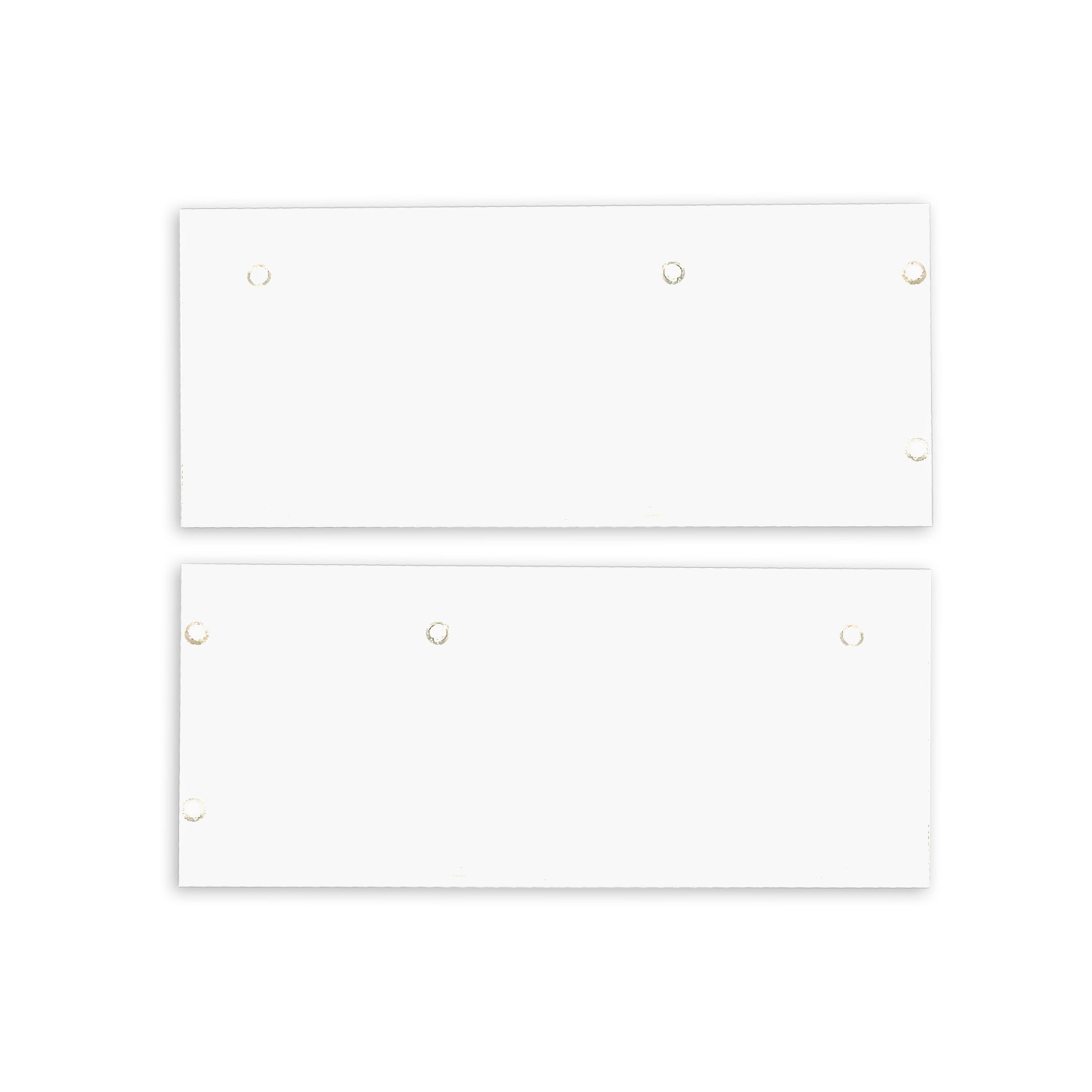 Endkappe Alu EC129 für Curtain10 DOUBLE mit VISOR, 1 Paar (links & rechts), weiß