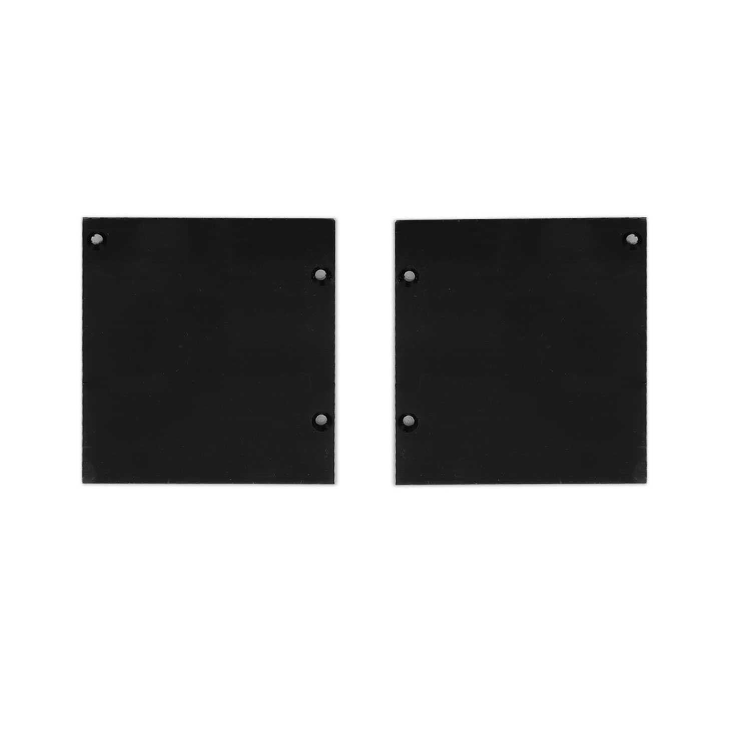 Endkappe Alu EC133 für Curtain10 ONE FLAT mit VISOR, 1 Paar (links & rechts), schwarz