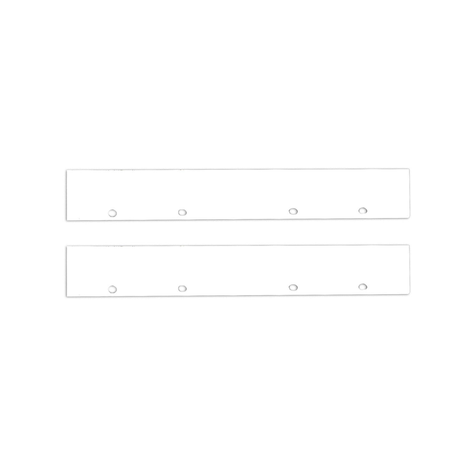 Endkappe Alu EC128 für Curtain10 DOUBLE, 2 Stück, weiß