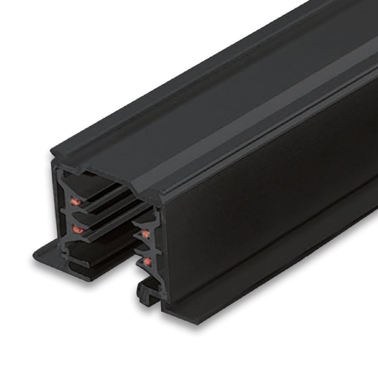 3-Phasen Classic Einbau-Stromschiene, 2m, schwarz